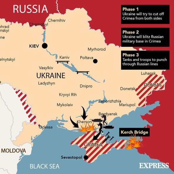 L'Ukraine chercherait à avancer sur la Crimée pour couper les lignes d'approvisionnement russes 