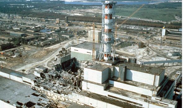 Une vue aérienne de Tchernobyl