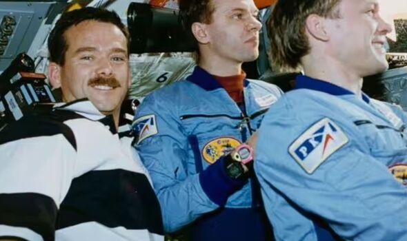 Chris Hadfield sur la Station spatiale russe en 1995