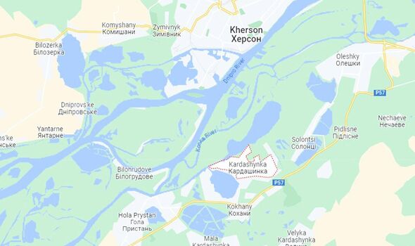 Kardashynka est sur la rive est du fleuve Dnipro, sous occupation russe 