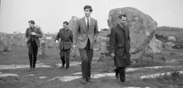 Le roi a visité les pierres en mars 1968 en tant que prince Charles de 19 ans